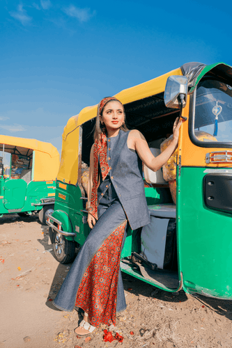 Worli Reversible Vest (Blue)
