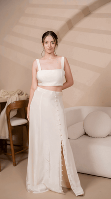 Goa A-Line Skirt in Cream