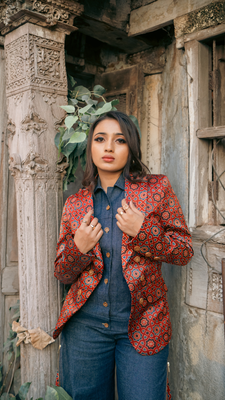 Nakhra Blazer (Red)