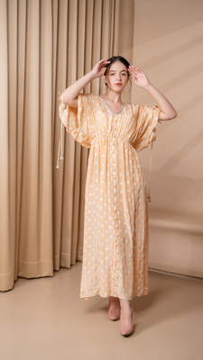 Goa Cape Dress in Peach