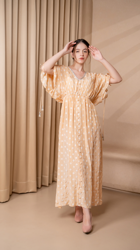 Goa Cape Dress in Peach