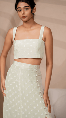 Goa Crop Top in Green