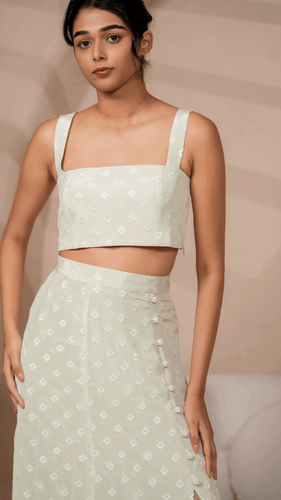 Goa Crop Top in Green