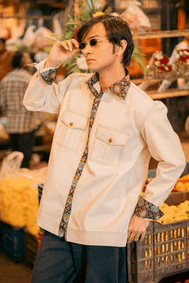 Baadshah Denim Jacket (White)