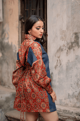 Gulzar Short Dress (Blue)