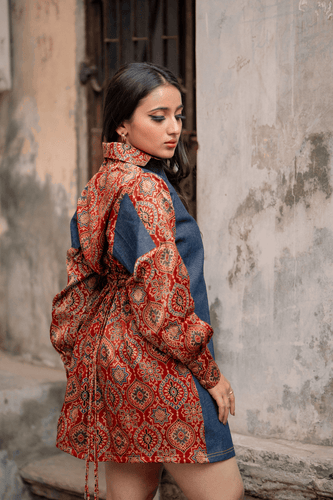 Gulzar Short Dress (Blue)