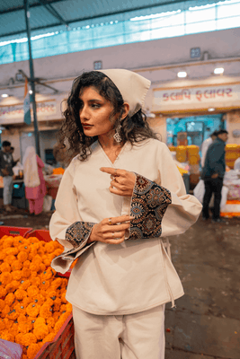 Leher Wrap Top (White)