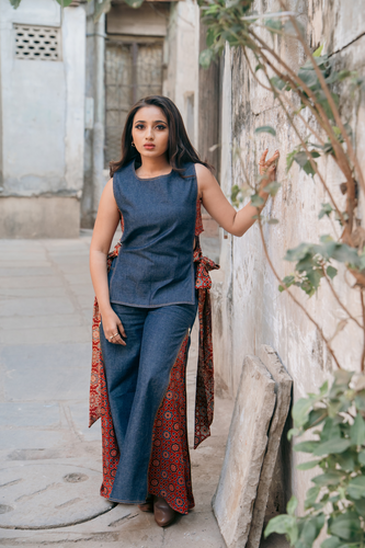 Bandhan Tie Top (Blue)