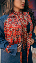 Load image into Gallery viewer, Colaba Trench Coat (Blue)