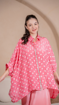 Goa Button-Down Shirt in Pink