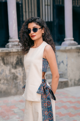 Bandhan Tie Top (White)
