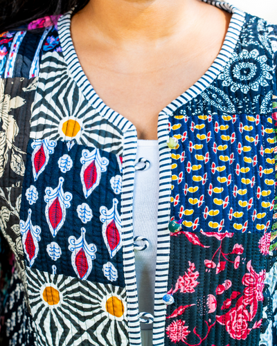 Black Patchwork Jacket