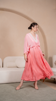 Mykonos Kimono Dress in Pink