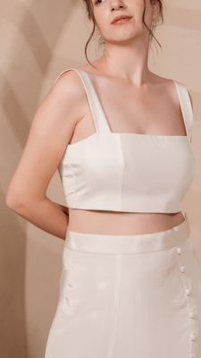 Goa Crop Top in Cream