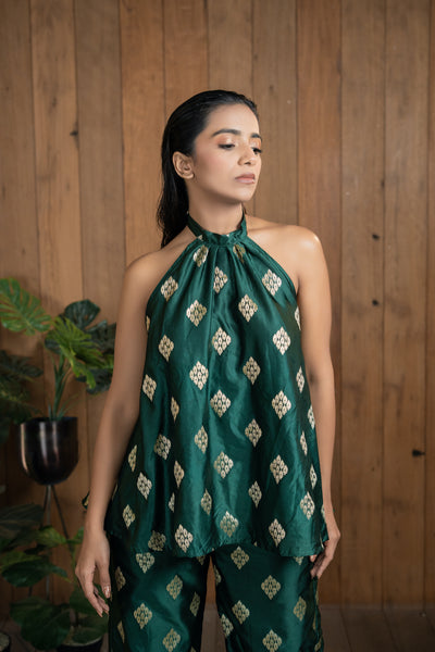 Venus Co-ord Set in Emerald – MERAKHI