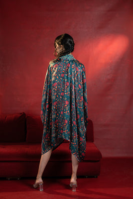 Aurora Teal Tunic Dress