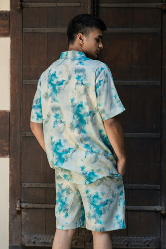 Draco Tie-Dye Set in Blue
