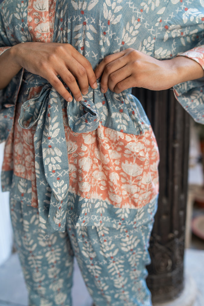 Rosaline Co-ord Set in Blue