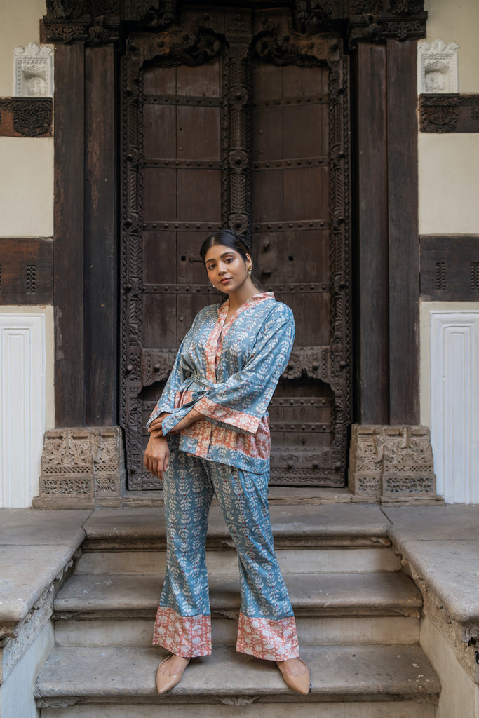 Rosaline Co-ord Set in Blue