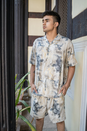 Draco Tie-Dye Set in Grey